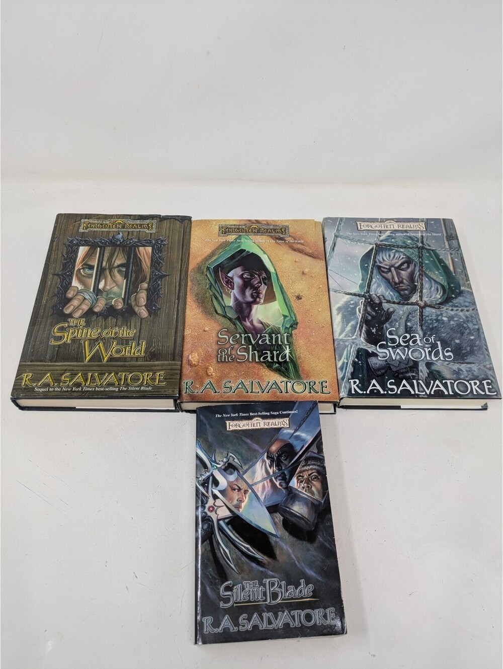 R. A. Salvatore Forgotten Realms Paths Of Darkness 1-4 Hardcover/Paperback Set